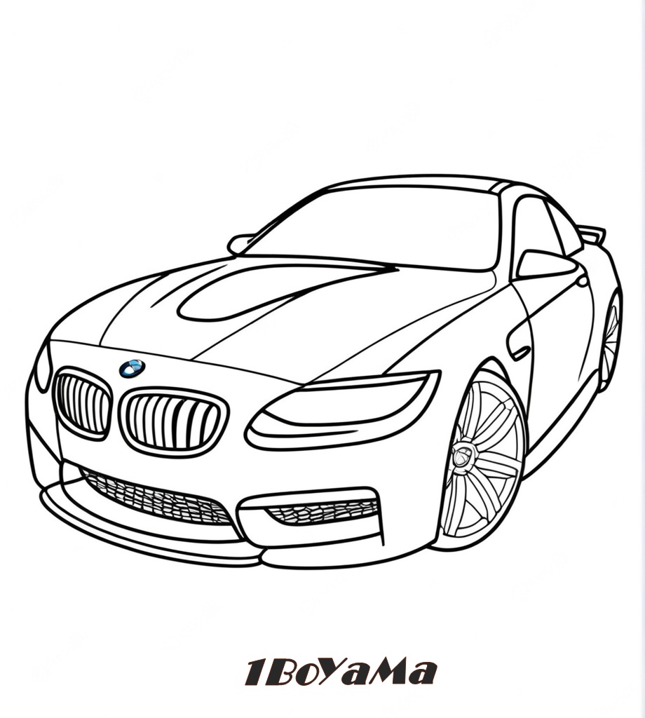 Güzel BMW Arabası Boyama Sayfası