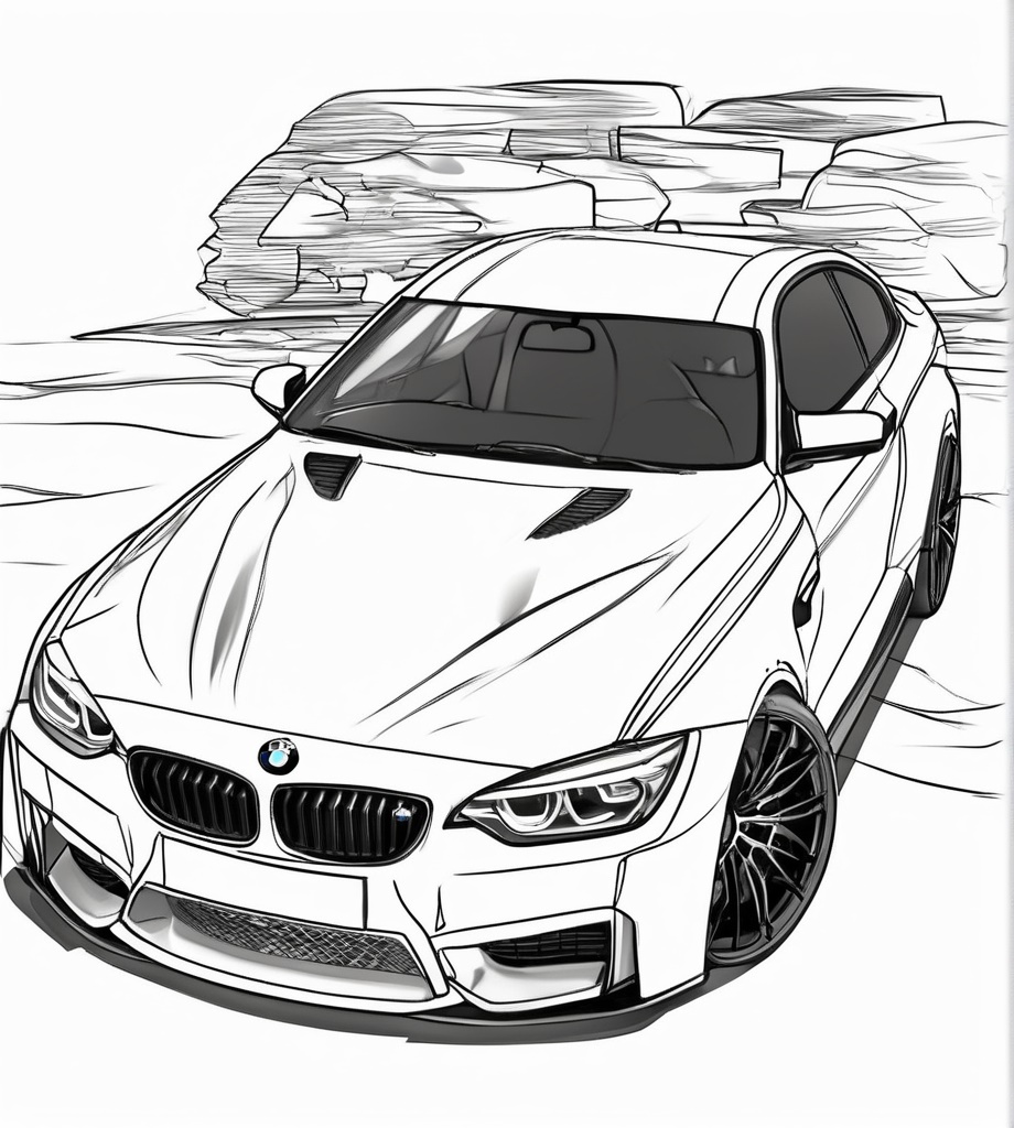 Benzersiz Bmw Boyama Resmi