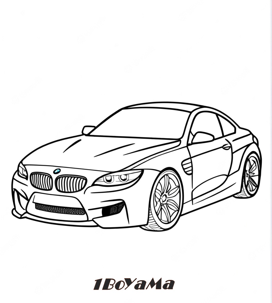 Basit BMW Boyama Resmi