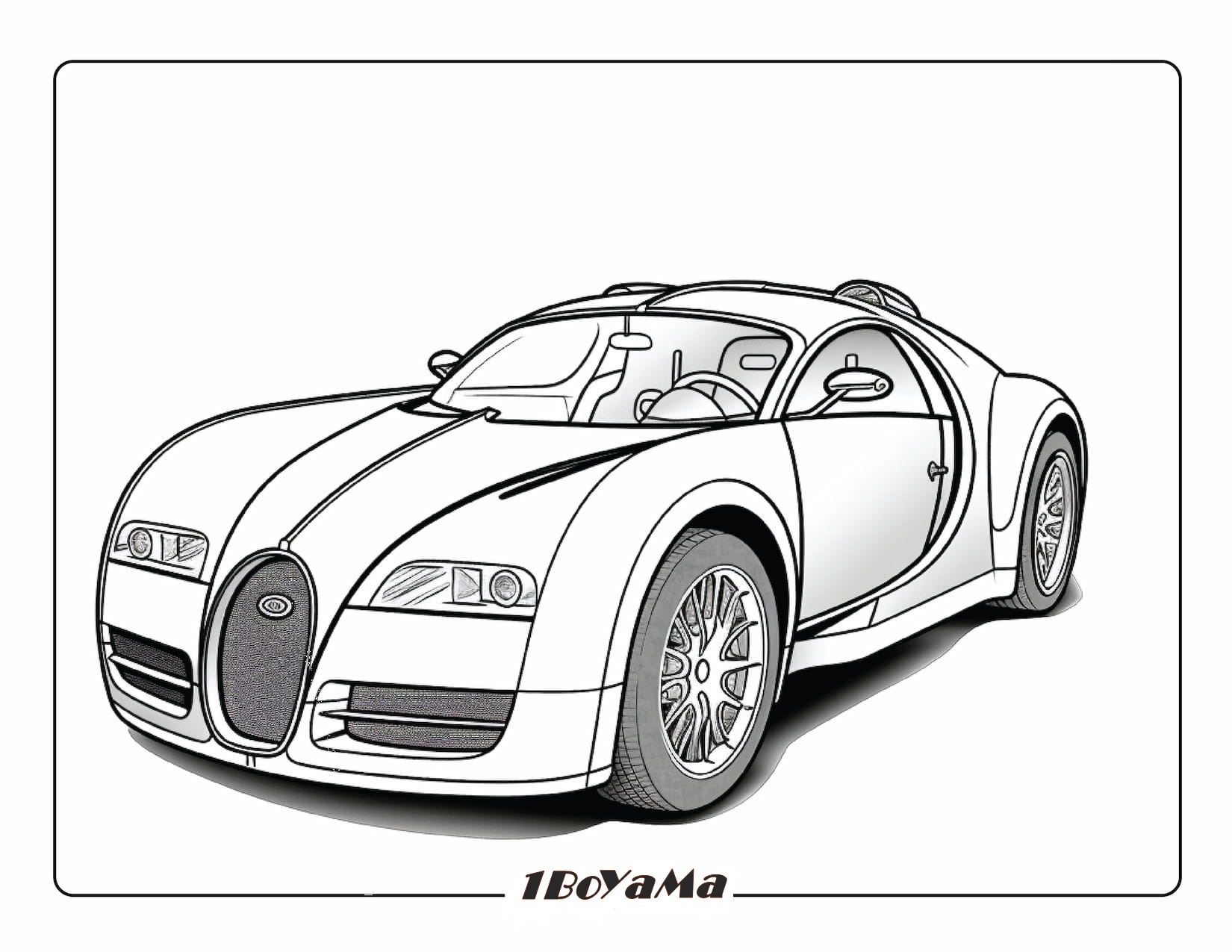 Bugatti Boyama Sayfası Yazdır