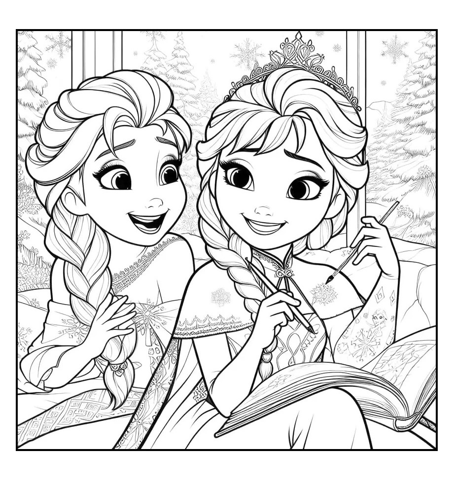 Frozen - Buz Kraliçesi Boyama Sayfası