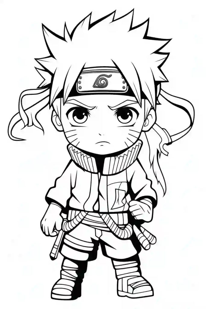 Chibi Naruto Boyama Sayfası