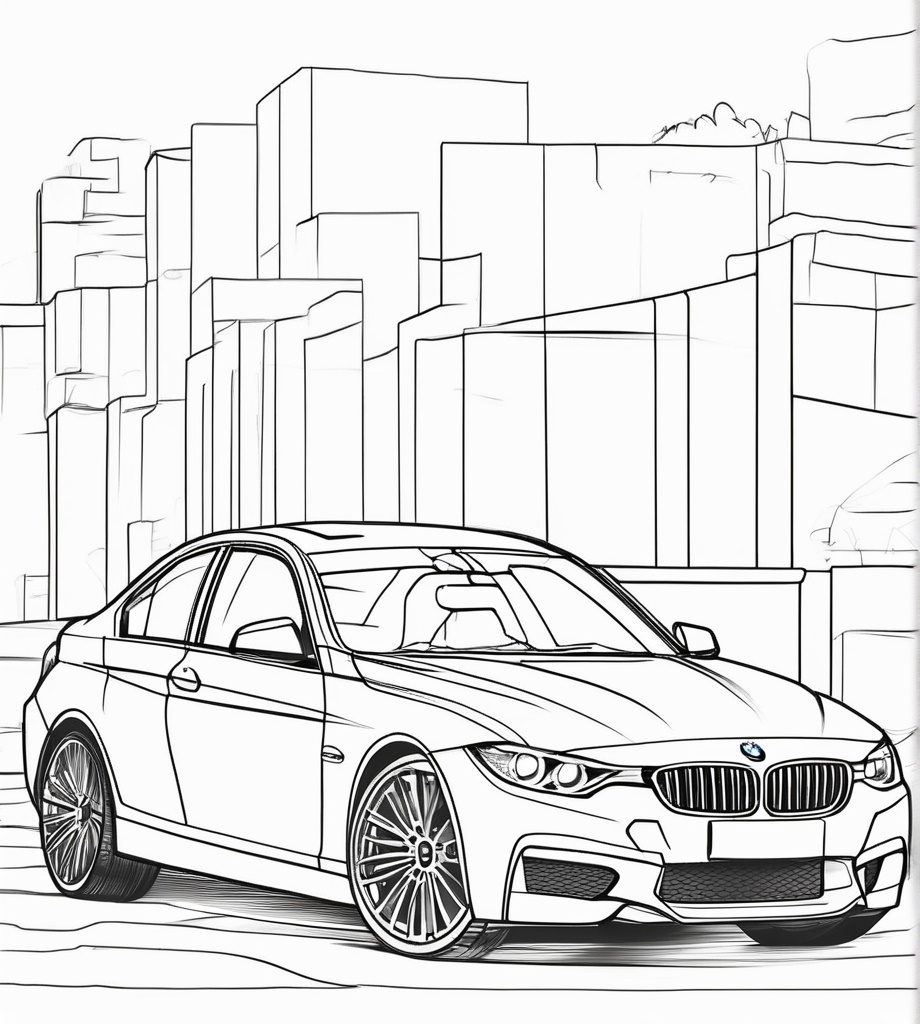Detaylı BMW Boyama Sayfası