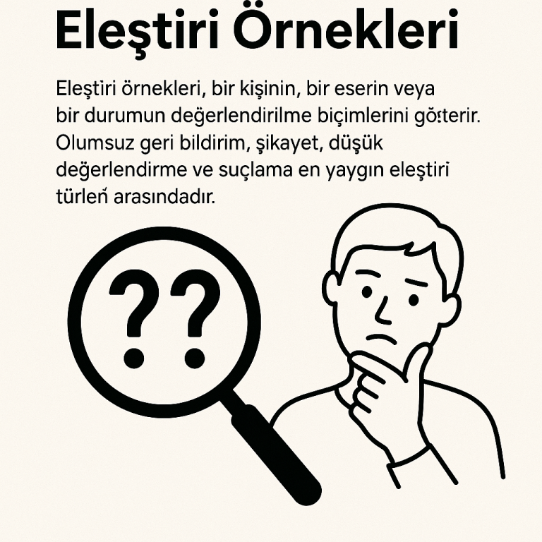 Eleştiri (Tenkit) Yazı Türü ve Özellikleri