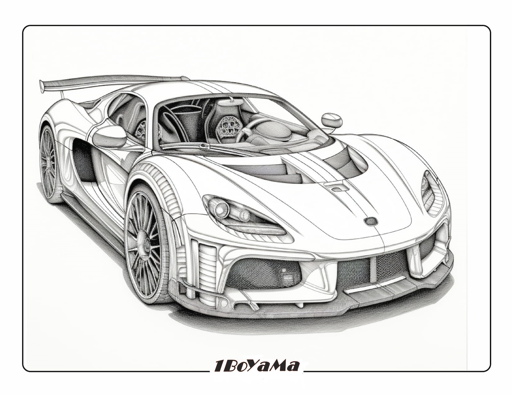 Hızlı Lamborghini Boyama Sayfası