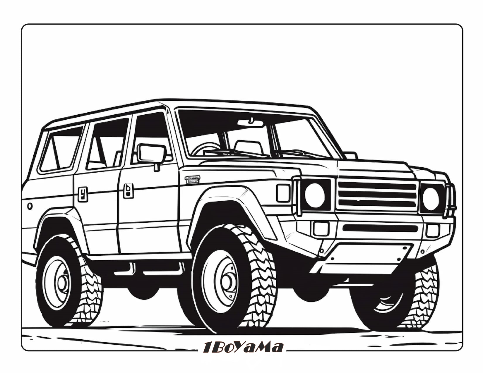 Hummer Araba Boyama Sayfası