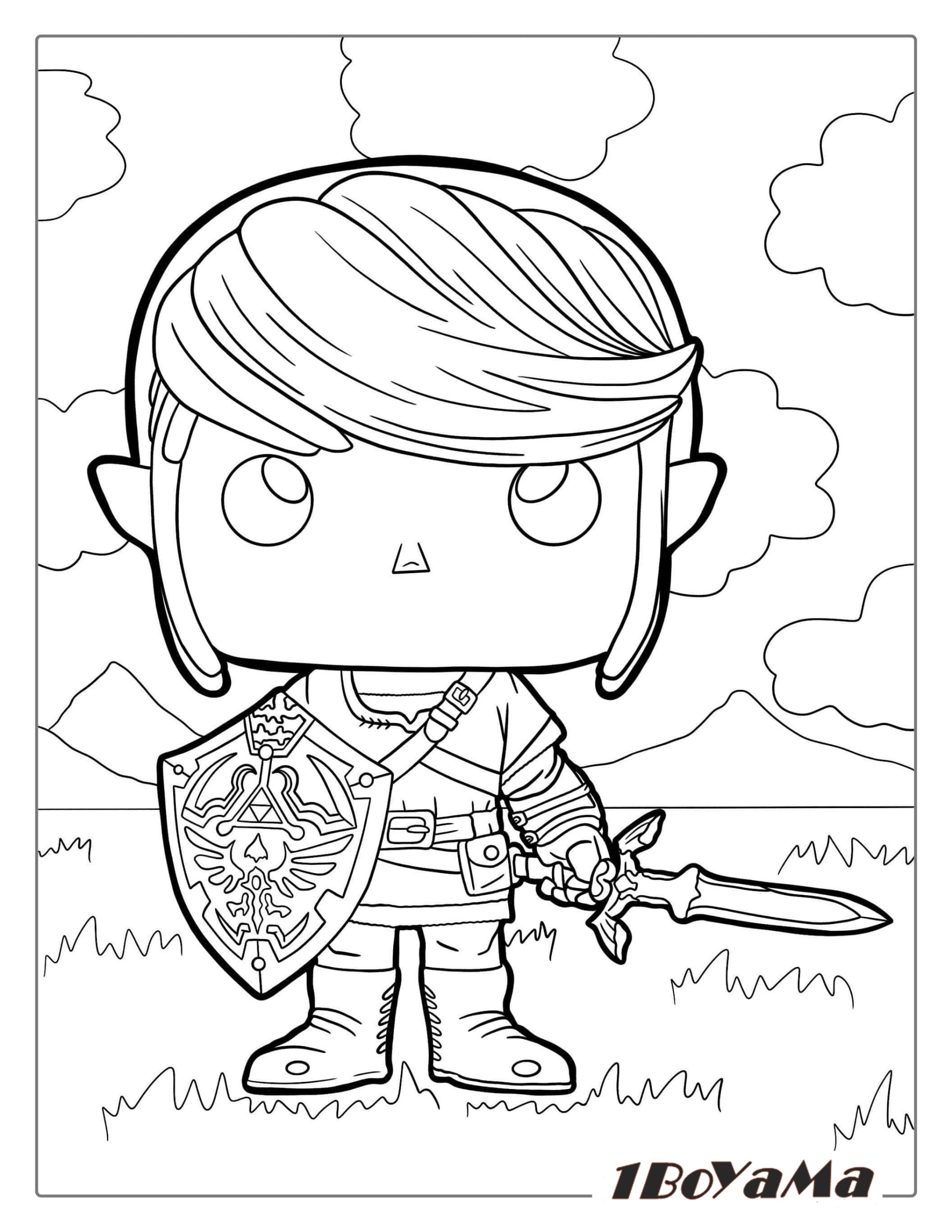Komik Zelda Boyama Resmi