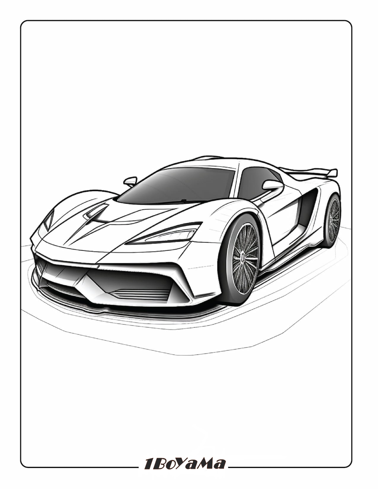 Lamborghini Aventador Boyama Sayfası