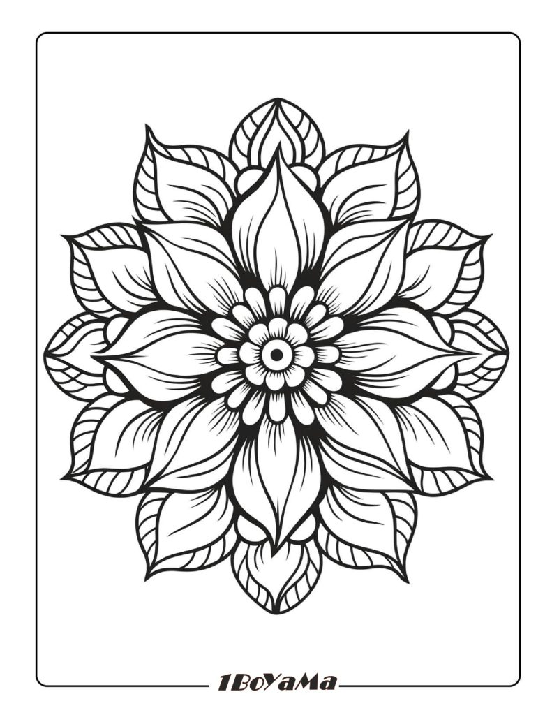 Mandala Deseni Boyama Aktivitesi