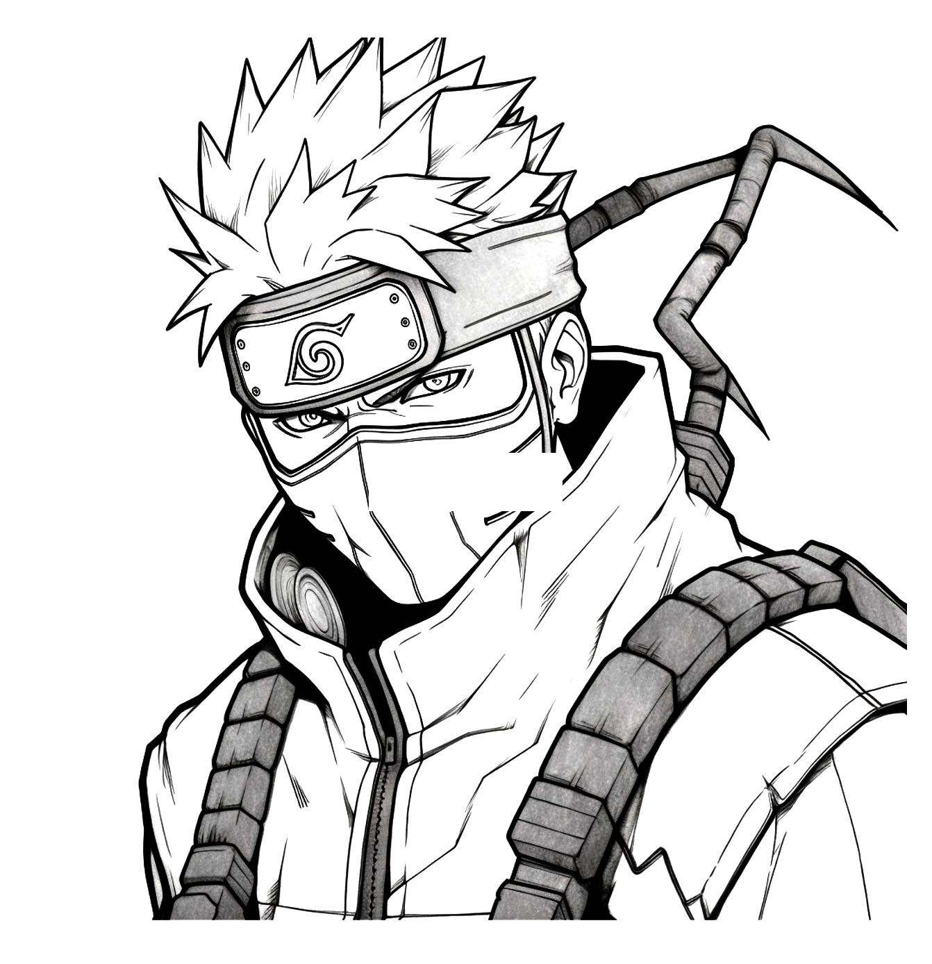 Kahraman Naruto Sasuke Boyama Sayfası
