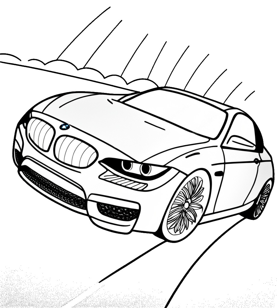 Süper Havalı Bmw Boyama Sayfası