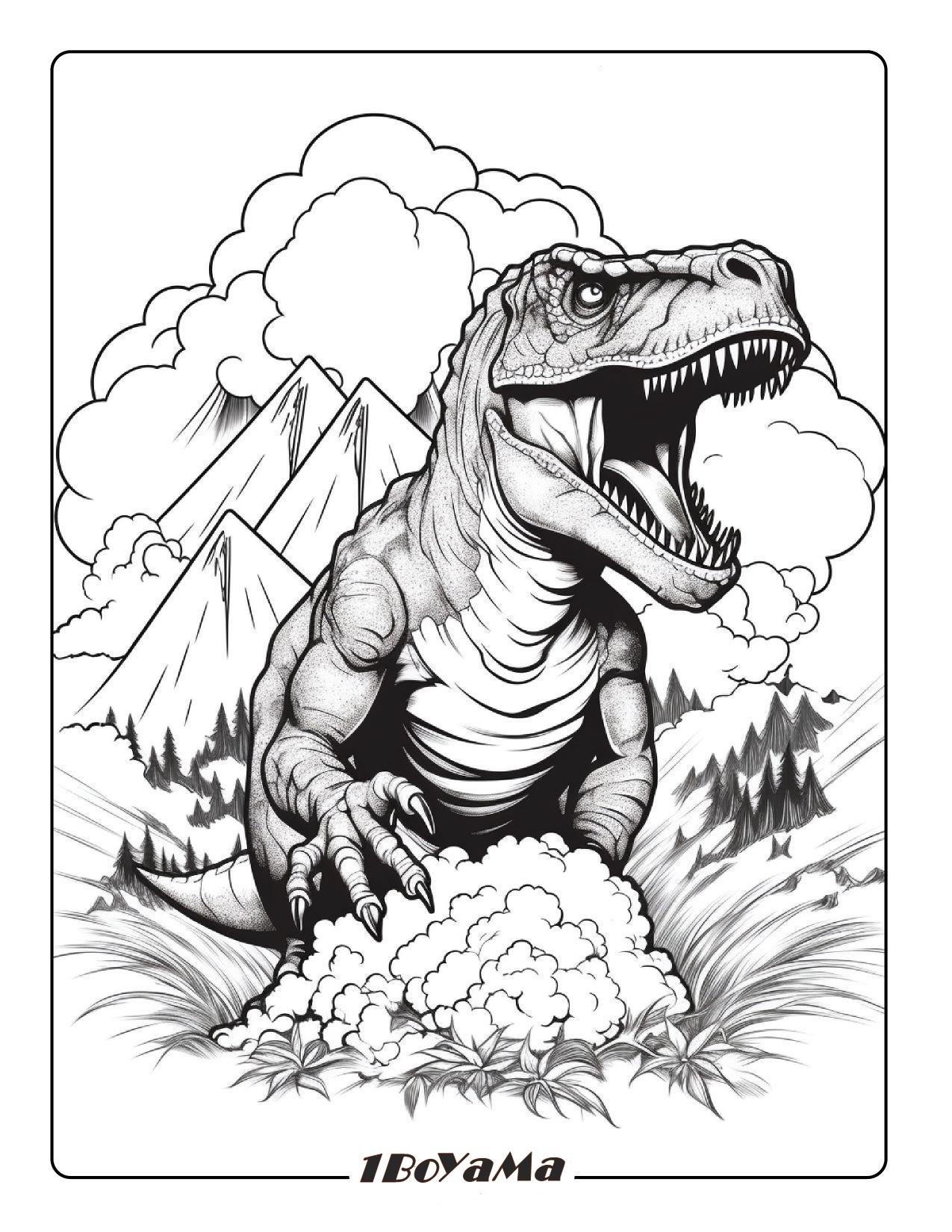 T-Rex Boyama Sayfaları