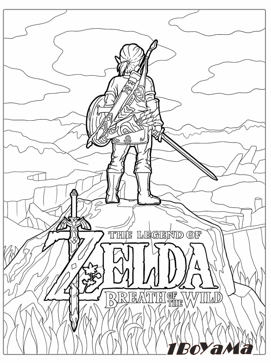 Zelda Efsanesi Boyama Sayfası